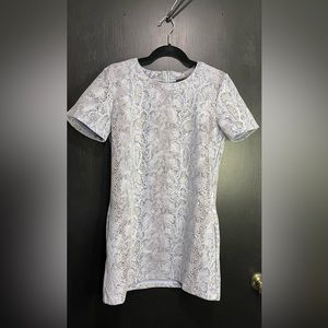 Akira Pastel Snakeskin Pattern Tshirt Dress with Pockets Size Small